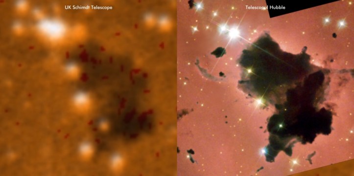 Globulă Bok. Foto: SDSS și NASA Globulă Bok. Foto: SDSS și NASA