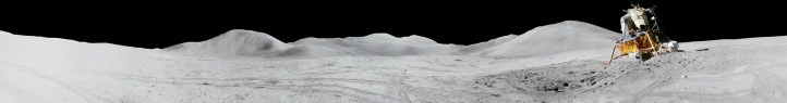 Apollo 15 - urme de cauciucuri. Foto: NASA