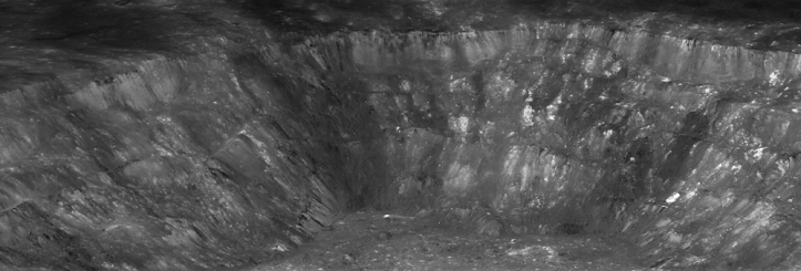 Craterul Aristarh. Foto: NASA/GSFC/Arizona State University