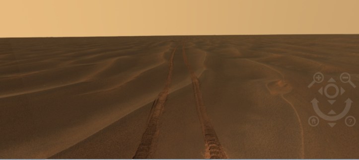 Printre dunele de nisip, în ziua 465 pe Marte. Foto: NASA/JPl