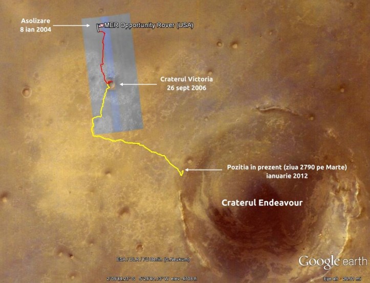 Drumul străbătut până în prezent. Foto: captură ecran Google Earth