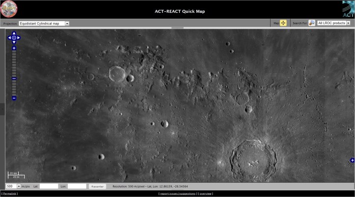 Luna americană. Foto: NASA/LRO