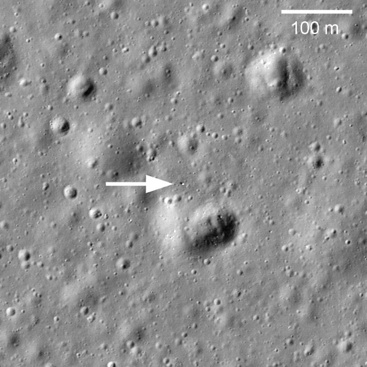 Lunokhod 1 pe Lună. Foto: NASA/GSFC/Arizona State University