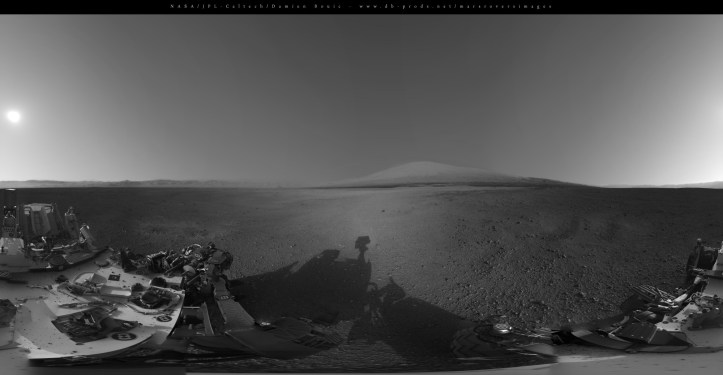 În craterul Gale. Foto: NASA /JPL/Damien Bouic