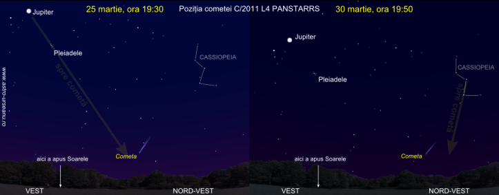 Cum poți găsi cometa în cazul în care nu se vede cu ochiul liber