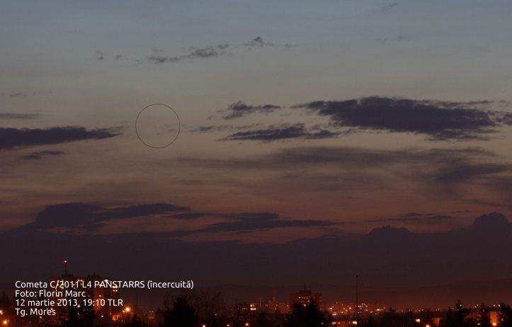 Cometa C/2011 L4 PANSTARRS. Foto: Florin Marc