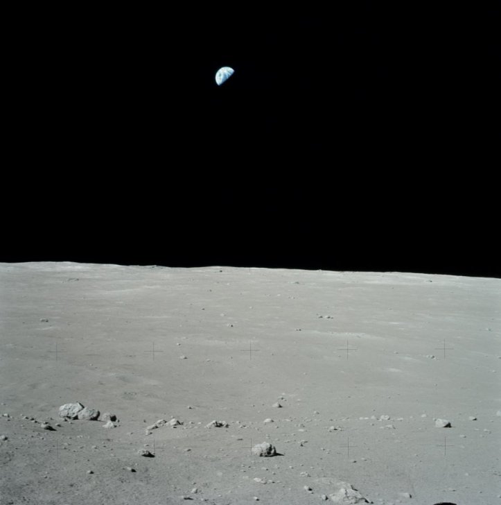 Pământul văzut de pe Lună în timpul misiunii Apollo 17. Foto: NASA