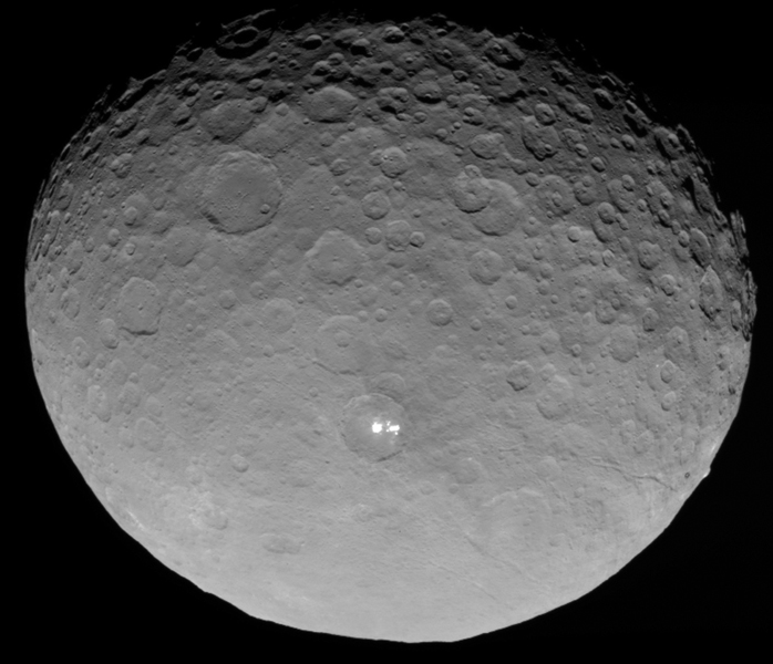 Ceres . Foto: NASA/JPL-Caltech/UCLA/MPS/DLR/IDA