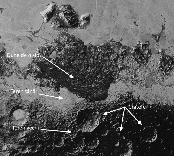 Una din noile imagini cu Pluto. Foto: NASA / JHUAPL / SwRI