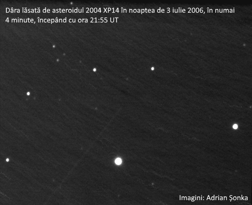 Asteroidul 2004 XP14 pe 3 iulie 2006