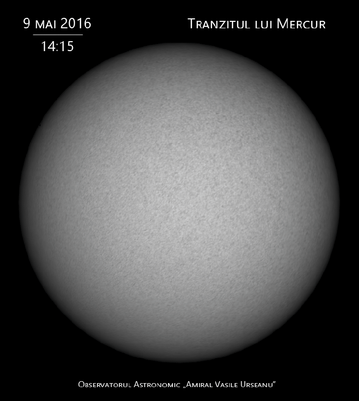 Deplasarea lui Mercur pe Soare dacă ai un telescop pe o montură alt-azimutală (care se mișcă stânga-dreapta și sus-jos)