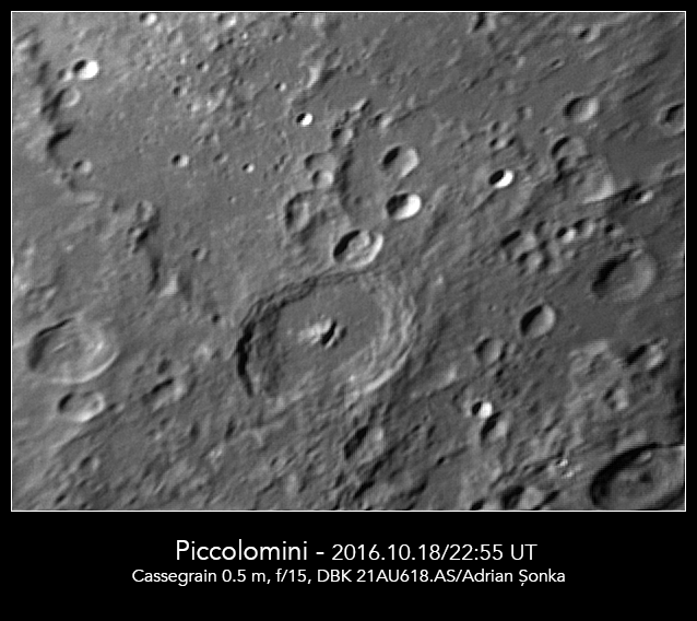 Craterul Piccolomini. Foto: Adrian Șonka