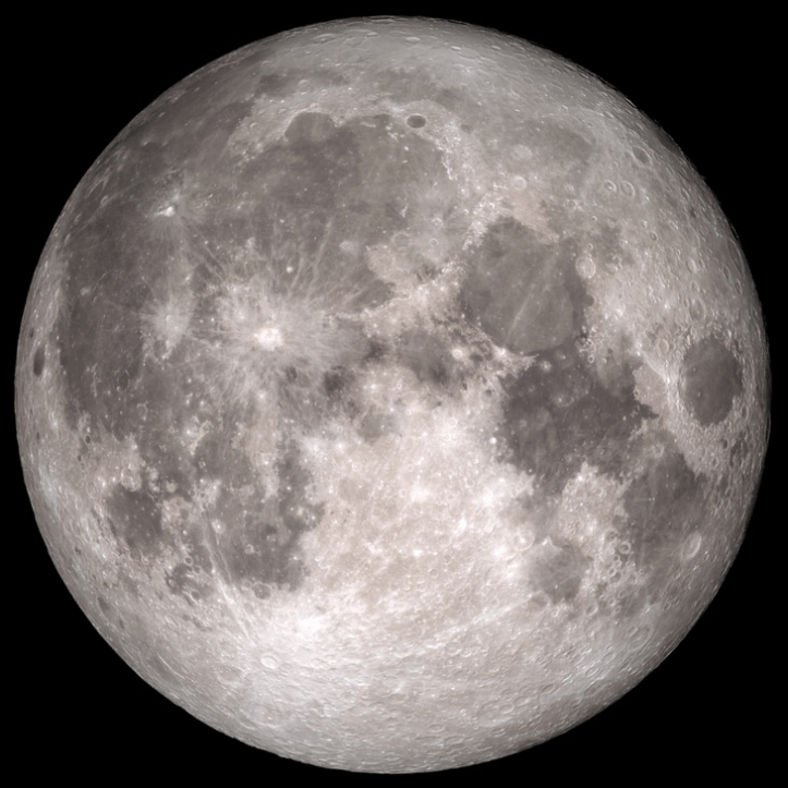 Luna pe 14 noiembrie 2016, ora 20. Foto: NASA's Scientific Visualization Studio