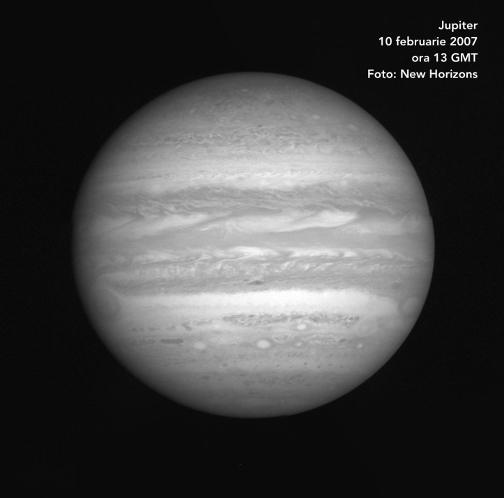 Planeta Jupiter de la 2,9 milioane de km depărtare. Foto: NASA/Johns Hopkins University Applied Physics Laboratory/Southwest Research Institute