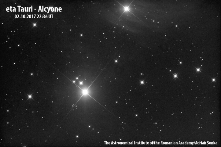 Alcyone. Imagine: Institutul Astronomic al Academiei Române/Adrian Șonka