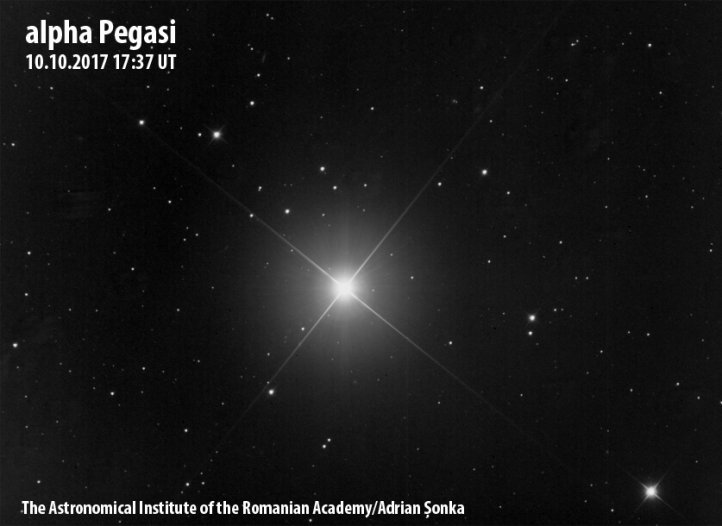 Alpha Pegasi. Imagine: Institutul Astronomic al Academiei Române/Adrian Șonka