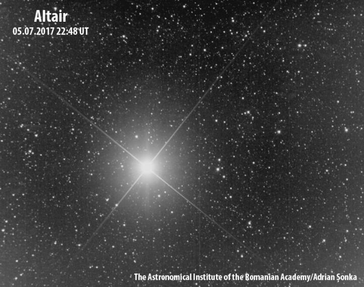 Steaua Altair. Imagine: Institutul Astronomic al Academiei Române/Adrian Șonka