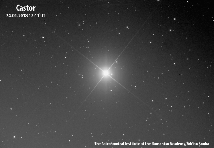 Castor. Foto: Institutul Astronomic al Academiei Române/Adrian Șonka