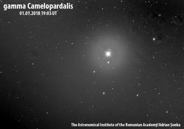 Gamma Camelopardalis. Foto: Institutul Astronomic al Academiei Române/Adrian Șonka