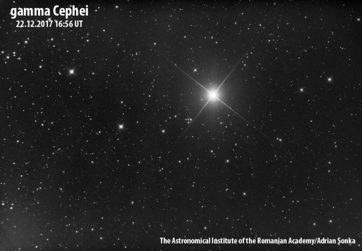 Gamma Cephei. Foto: Institutul Astronomic al Academiei Române/Adrian Șonka