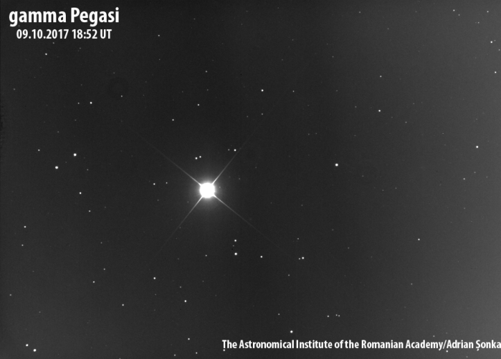 Gamma Pegasi. Foto: Institutul Astronomic al Academiei Române/Adrian Șonka