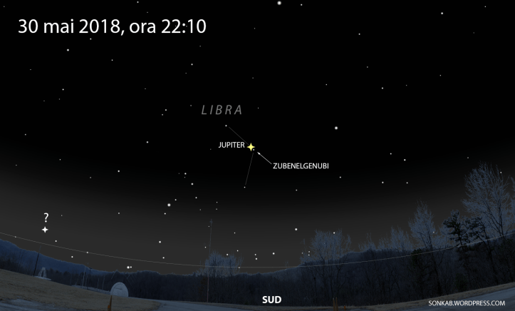 30 mai 2018, înspre sud, ora 22:10