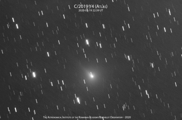 Cometa C/2019 Y4 (ATLAS) pe 19 martie 2020