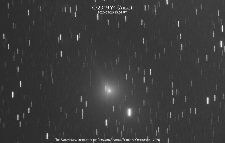 Cometa C/2019 Y4 (ATLAS) pe 26 martie 2020