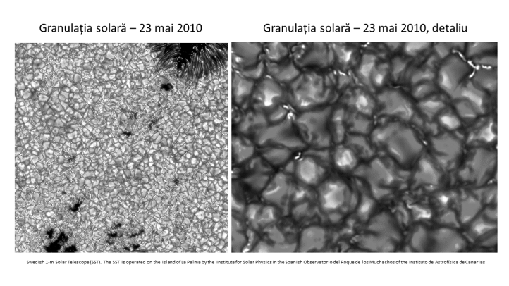 Granulația solară. Swedish Solar Telescope