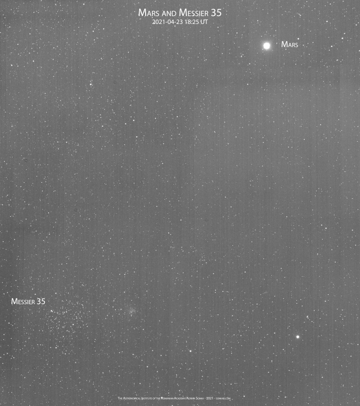 Marte și Messier 35